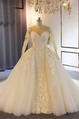 Robe de mariée de sirène en dentelle magnifique fermeutre eclair luxueux