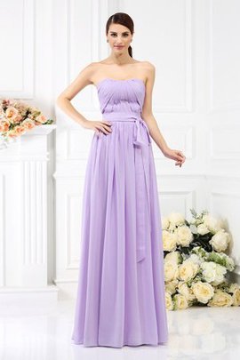 Robe demoiselle d'honneur de princesse avec zip de bustier avec chiffon avec ruban