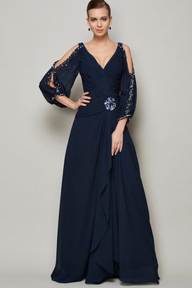 Robe de bal longue de princesse ligne a fermeutre eclair jusqu'à la cheville