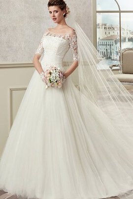 Robe de mariée femme branché romantique plissage de traîne courte en tulle