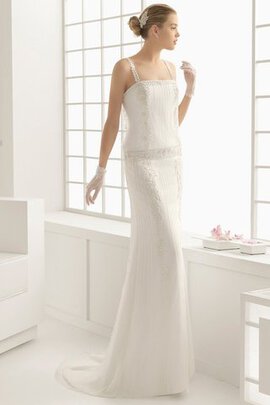 Robe de mariée attirent simple avec sans manches salle interne de traîne courte