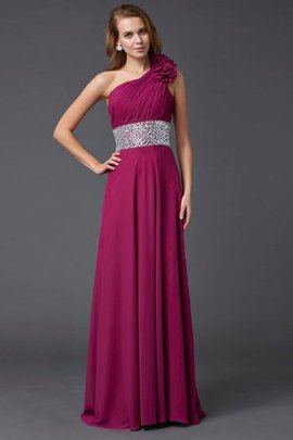 Robe de bal longue de princesse avec perle avec chiffon de traîne courte