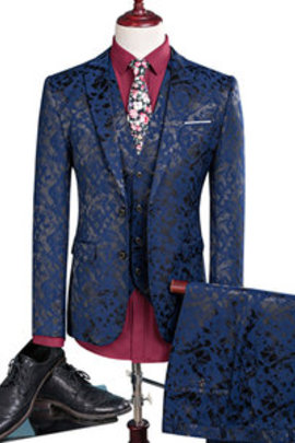 Gilet + pantalon nouveaux hommes loisirs simple couleur boutonnage costumes