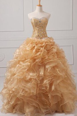 Robe de quinceanera longue fermeutre eclair equipé de jacket cordon en dentelle