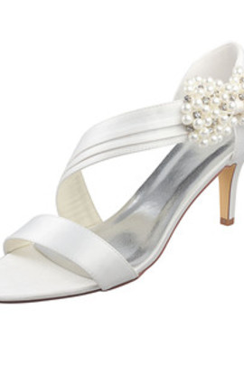 Chaussures de mariage classique printemps eté talons hauts taille réelle du talon 3.15 pouce