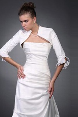 Taffetas blanc Chic | Moderne Ruffle Bolero