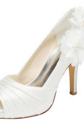 Chaussures de mariage plates-formes talons hauts hauteur de plateforme 0.59 pouce romantique