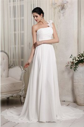 Robe de mariée longue de fourreau de lotus avec zip manche nulle