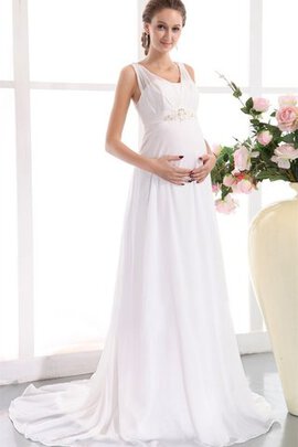 Robe de mariée fermeutre eclair frappant a eglise avec cristal nature