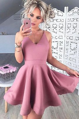 Robe fête de la rentrée bref de princesse avec sans manches ligne a en satin