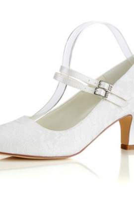 Chaussures de mariage automne hiver romantique taille réelle du talon 2.56 pouce