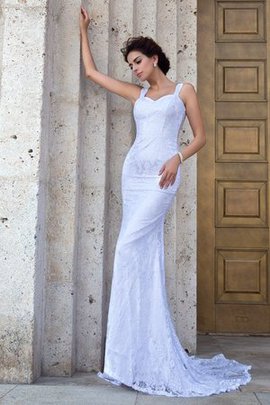 Robe de mariée longue manche nulle fermeutre eclair en forme bandouliere spaghetti