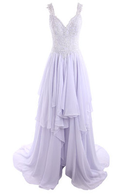 Robe de mariée romantique brillant lache textile en tulle avec cristal