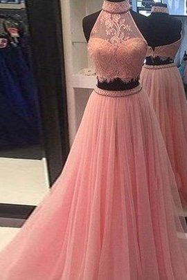 Robe de soirée naturel en tulle avec sans manches 2 pice de princesse