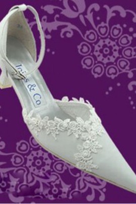 Avec PU pointu rugueux avec chaussures de mariée