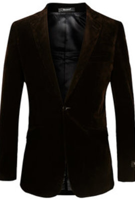 Blazer hommes costume côtelé grande taille veste velours