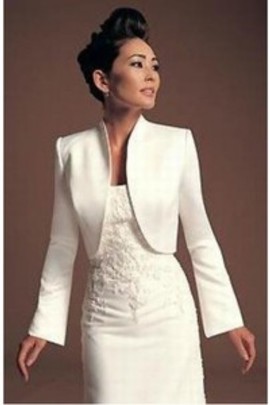 Taffetas blanc Modeste Bolero simple