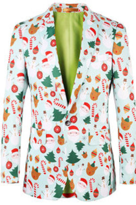 Fantaisie veste noël costumes blazers de luxe designer élégant
