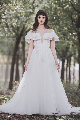 Robe de mariée en satin a salle intérieure merveilleux femme branché naturel