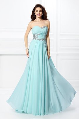 Robe de bal longue de princesse jusqu'au sol avec zip col en forme de cœur