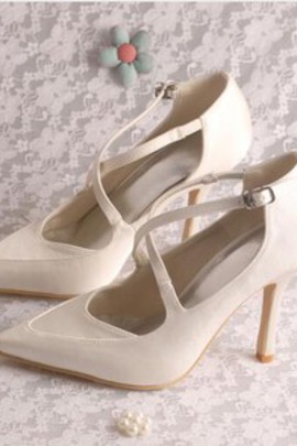 Chaussures de mariage romantique talons hauts printemps taille réelle du talon 3.54 pouce