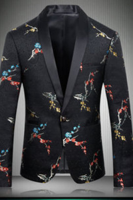 Coréen décontracté noir veste de mariage blazer hommes nouveauté hommes