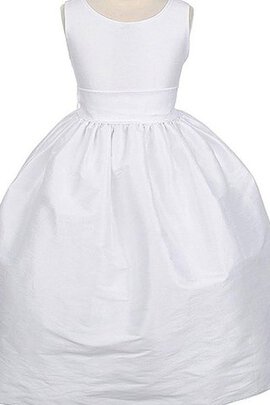 Robe cortège fille plissé manche nulle ligne a encolure ronde