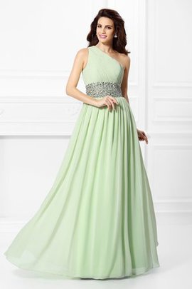 Robe de soirée longue de princesse fermeutre eclair d'épaule asymétrique ligne a