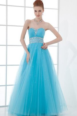 Robe de quinceanera manche nulle ligne a adapté avec perle