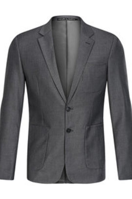 Grande taille costumes gris vestes mâle marque blazer