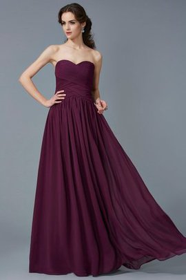 Robe de bal avec chiffon de princesse manche nulle fermeutre eclair de col en cœur