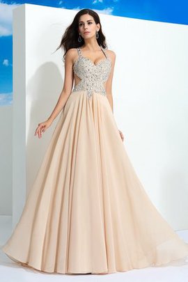 Robe de soirée longue manche nulle ligne a de princesse avec chiffon