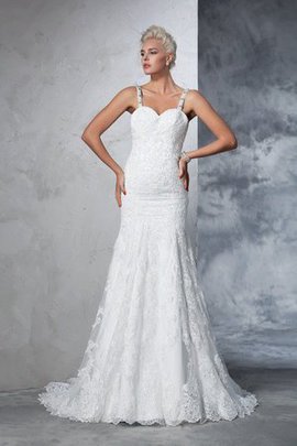 Robe de mariée longue naturel fermeutre eclair de sirène manche nulle