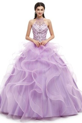 Robe de quinceanera splendide avec perle manche nulle classique sexy