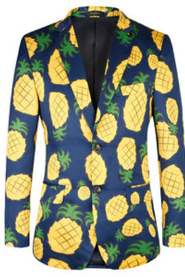 Blazer fleur mode hommes manteau vestes impression