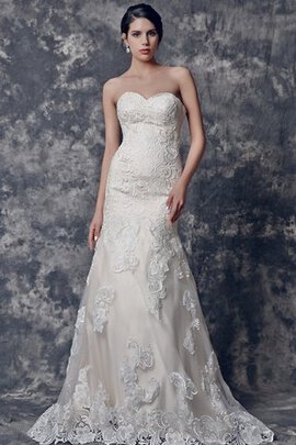 Robe de mariée simple impressioé naturel ligne a de traîne courte