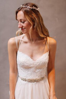 Robe de mariée sexy femme branché bandouliere spaghetti manche nulle en dentelle