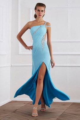 Robe de bal naturel longue avec perle ligne a avec chiffon