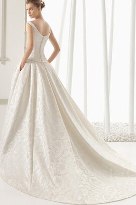 Robe de mariée officiel mode sobre longueru au niveau de sol avec nœud