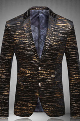 Mode décontracté blazers veste nouveau homme paon