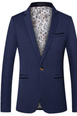 Et automne hommes costume mode blazer slim fit printemps