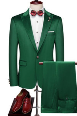 Hommes costumes costume ensemble tuxedos veste asiatique taille 2 pièces