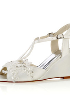 Chaussures pour femme taille réelle du talon 3.15 pouce moderne compensées automne hiver