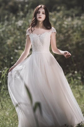 Robe de mariée ligne a enchanteur solennel formelle modeste