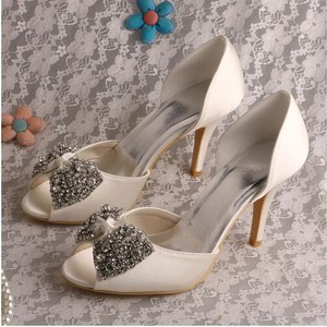 Chaussures de mariage taille réelle du talon 3.15 pouce eté talons hauts élégant