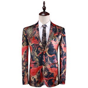 Costume gentleman tendance parti personnalité asiatique taille