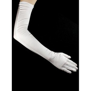 Taffetas simples gants blancs Timeless mariée