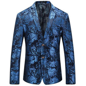 Nouveauté slim costumes blazers mode décontracté impression florale