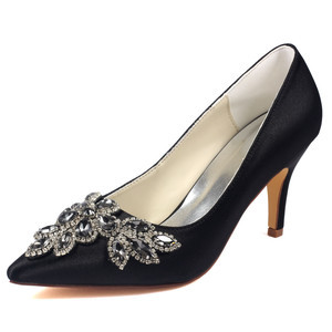 Chaussures de mariage taille réelle du talon 3.15 pouce talons hauts automne hiver formel