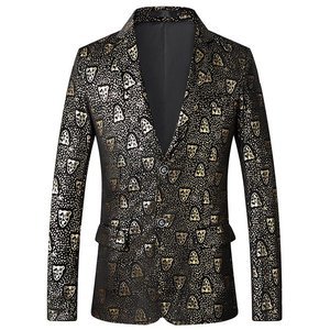 Haute qualité de bal motif nouveauté slim fit imprimé blazer blazer